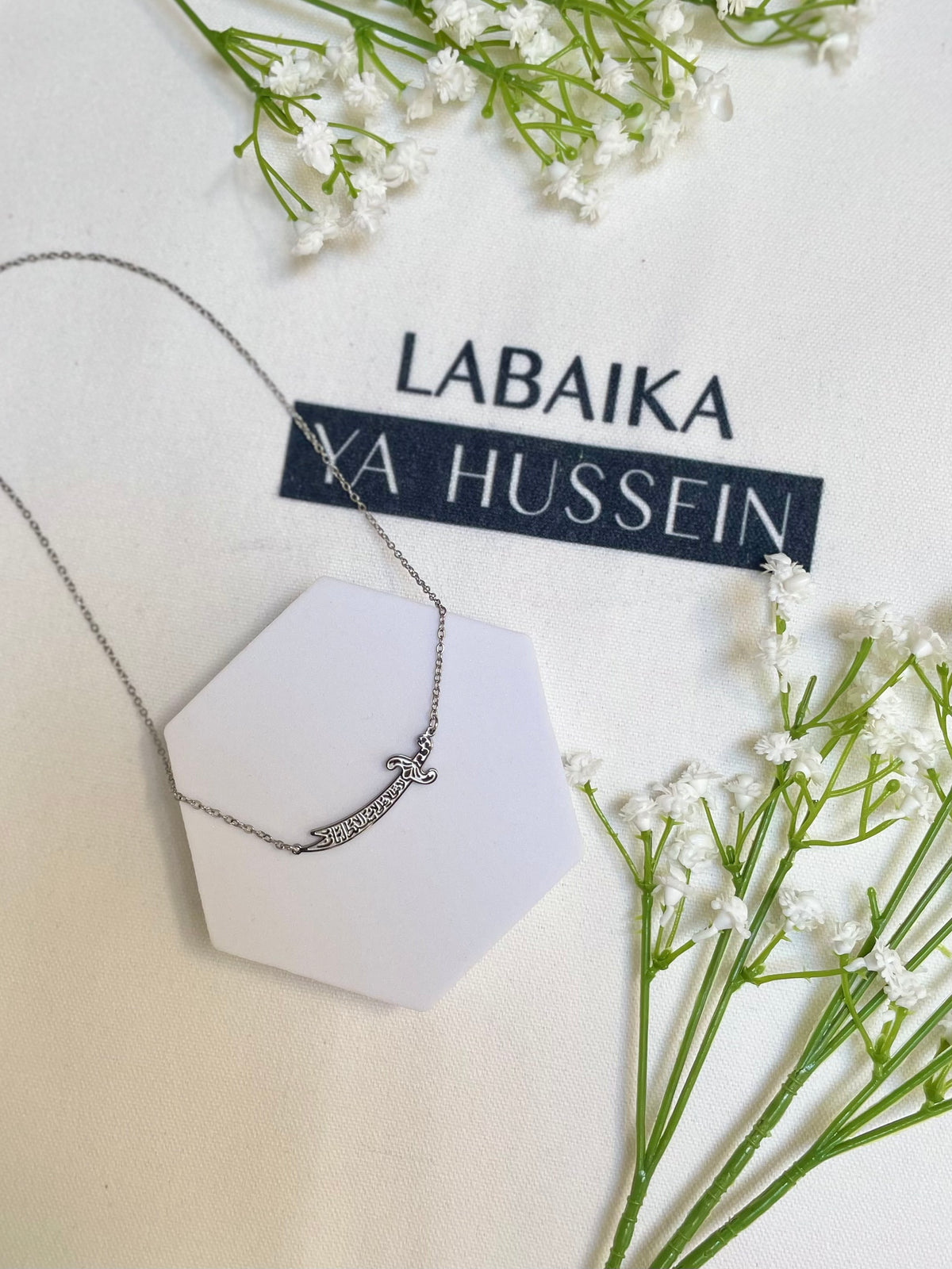 Zulfiqar necklace silver